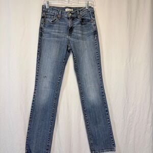 Levi's Jeans 505 Straight Leg Blue Medium Wash Stretch Denim Womens Size 6M